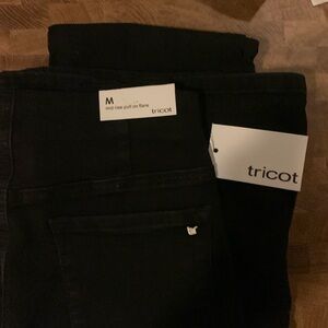 Tricot Flare Pants with Pockets NWT